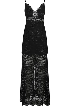 Paco rabanne Kjole, Dame, Sort, S, Elegant Ærmeløs Maxi Kjole