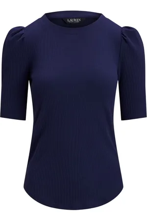 Ralph Lauren Top, Dame, Blå, L, Lauren T-shirts og Polos