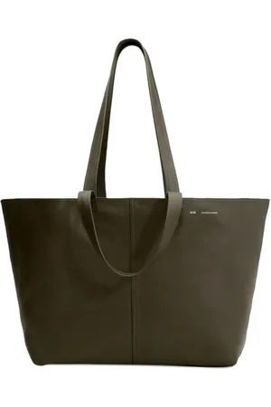 Ami Taske, Dame, Grøn, ONE SIZE, Uld, Stilfuld Midi Tote Taske