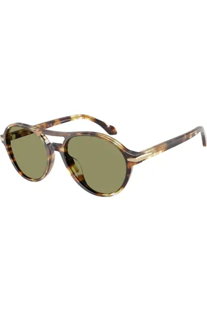Giorgio Armani Tilbehør, Herre, Brun, 55 MM, Uld, Stilfulde solbriller Ar8236U i blå