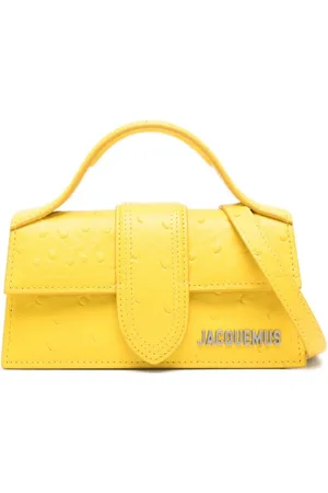 Jacquemus Taske, Dame, Gul, ONE SIZE, Uld, Gul Foldover Top Skuldertaske