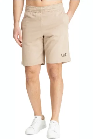 EA7 Shorts, Herre, , M, Bomuld, Enkle Snørebåndssporshorts med Logo