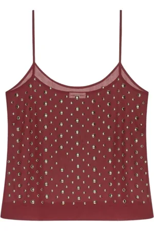 DRIES VAN NOTEN Top, Dame, Rød, M, Bordeaux Top med SKU 0107401030359