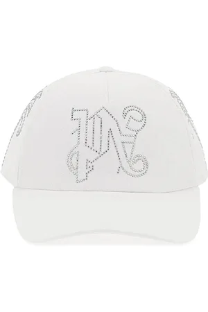 Palm Angels Tilbehør, unisex, Hvid, ONE SIZE, Uld, Milano Cap til Stilfuldt Look