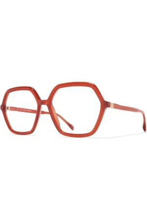 MYKITA Tilbehør, unisex, Rød, ONE SIZE, Blå Runde Solbriller