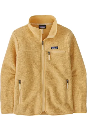 Patagonia Sport, Dame, Gul, XS, Uld, Vintage Retro Pile Fleece Jakke