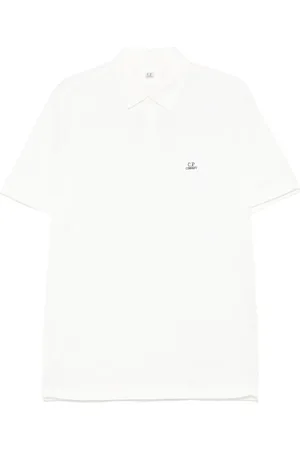 C.P. Company Top, Herre, Hvid, XL, Logo Polo til Mænd Casual Outings
