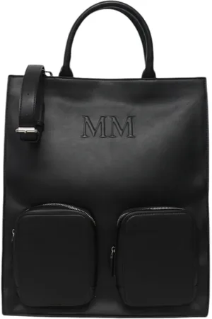 Max Mara Taske, Dame, Sort, ONE SIZE, Uld, Eco-læder skuldertaske med logo