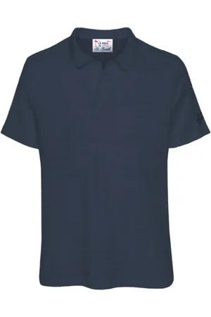 MC2 SAINT BARTH Top, Herre, Blå, XL, Uld, Stilfulde T-shirts og Polos