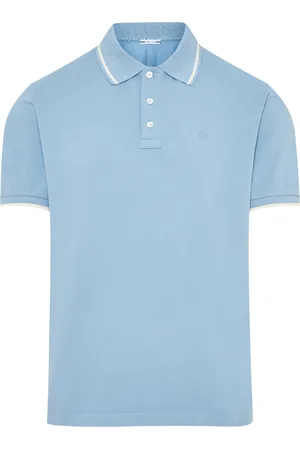 Jacob Cohen Top, Herre, Blå, XL, Bomuld, Broderet Bomuld Polo Skjorte