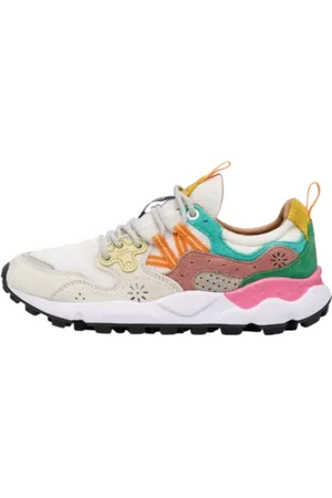 Flower Mountain Sko, Dame, Flerfarvet, 40 EU, Læder, Multifarvet Ruskind Trekking Sneakers