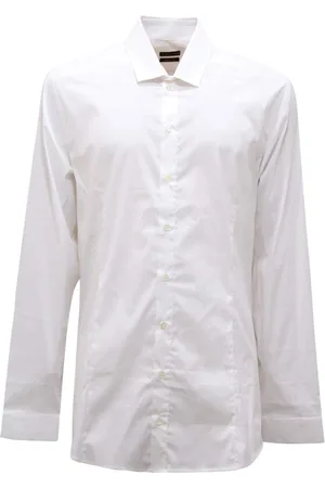 Patrizia Pepe Skjorte, Herre, Hvid, 2XL, Slim Fit Stretch Skjorte Hvid Model
