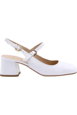Luca grossi Sko, Dame, Hvid, 38 EU, Slingback Sandaler Gallipoli Stil
