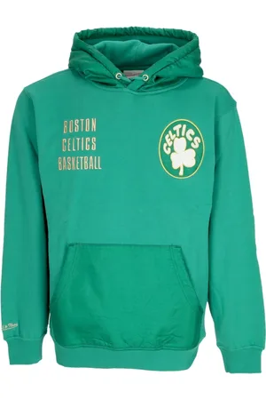 Mitchell & Ness Sweathshirts & Hoodies, Herre, Grøn, L, Bomuld, Boston Celtics Vintage Logo Hoodie