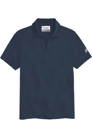 MC2 SAINT BARTH Top, Herre, Blå, L, Uld, Stilfulde T-shirts og Polos Kollektion
