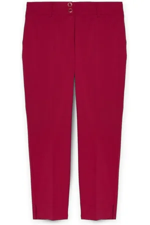Fiorella rubino Bukser, Dame, Rød, 4XL, Bomuld, Lige bukser