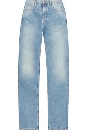 The Attico Jeans, Dame, Blå, W29, Bomuld, Elegante Lange Bomuldsbukser