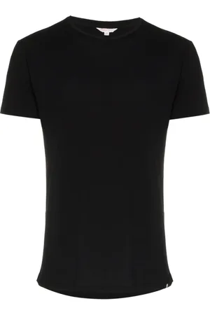 Orlebar Brown Top, Herre, Sort, 2XL, Bomuld, Slim Fit Bomuld T-shirt Lavet i Portugal