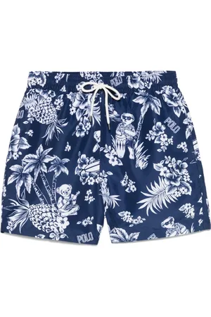 Ralph Lauren Badetøj, Herre, Blå, XL, Blåt havetøj til mænd