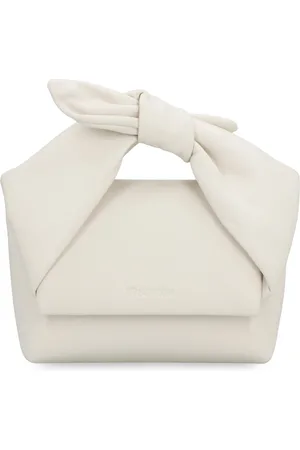 J.W.Anderson Taske, Dame, Hvid, ONE SIZE, Uld, Mini Crossbody Taske med Klaplukning