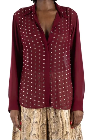 DRIES VAN NOTEN Bluser & Skjorter, Dame, Rød, M, Bordeaux Skjorte