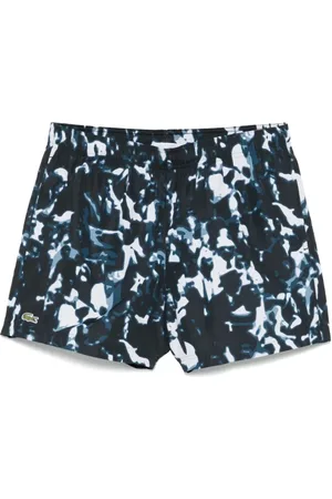 Lacoste Badetøj, Herre, Flerfarvet, S, Polyester, Abstrakt Print Badeshorts