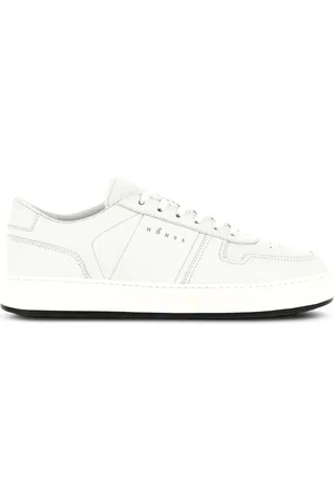 Hogan Sko, Herre, Hvid, 43 EU, Læder, Hvide Læder Sneakers Design Indsæt