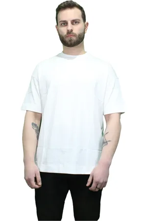 Emporio Armani Top, Herre, Hvid, 2XL, Bomuld, Bomuld T-shirt med Frontlogo