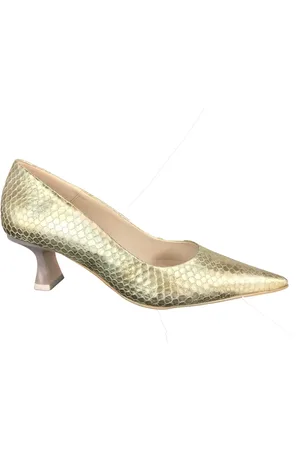 ZINDA Sko, Dame, Gul, 41 EU, Elegant Pump Sko