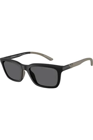 Emporio Armani Tilbehør, Herre, Sort, 55 MM, Uld, Stilfulde solbriller Ea4249U 500181