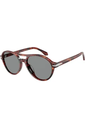 Giorgio Armani Tilbehør, Herre, Brun, 55 MM, Uld, Stilfulde solbriller Ar8236U