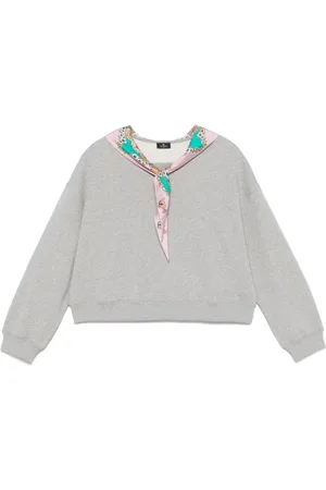 Etro Sweathshirts & Hoodies, Dame, Grå, L, Uld, Taupe Grå Drop Skulder Sweater