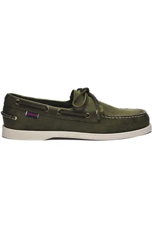 SEBAGO Sko, Herre, Grøn, 42 EU, Uld, Stilfulde læderloafers med gummisål