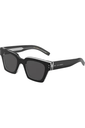 Dolce & Gabbana Tilbehør, unisex, Sort, 48 MM, Sorte solbriller med stil Dg4413