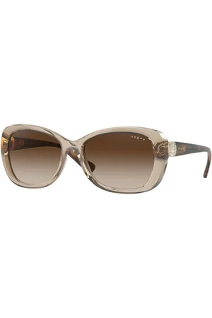 vogue Tilbehør, unisex, Brun, 55 MM, Brun Gradient Solbriller