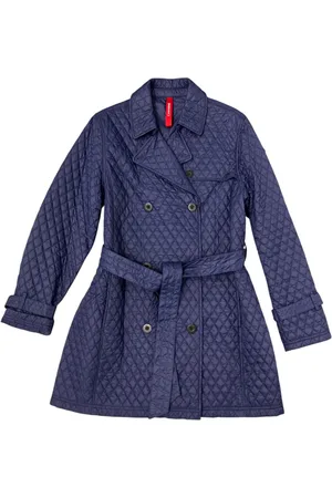 CANADIENS Frakke, Dame, Blå, L, Scarlett/W Blå Trenchcoat Alle Sæsoner