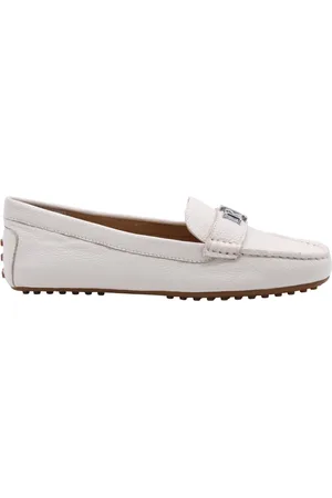 Ralph Lauren Sko, Dame, Hvid, 40 EU, Klassiske Mokkasiner Pinerolo