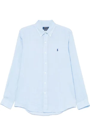 Ralph Lauren Skjorte, Herre, Blå, S, Klar Blå Herreskjorte