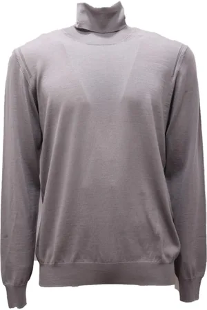 Paolo Pecora Strik, Herre, Grå, XL, Uld, Uld Dolcevita Sweater