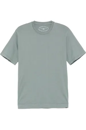 FEDELI Top, Herre, Grøn, L, Bomuld, Bomuld T-shirt Made in Italy