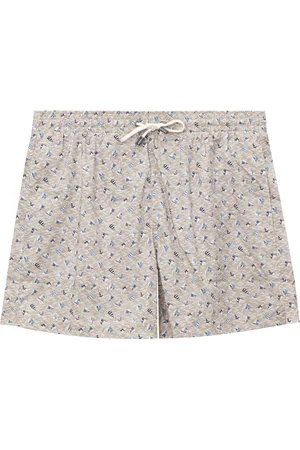 CANALI Badetøj, Herre, , S, Polyester, Boxershorts med Blåt Print