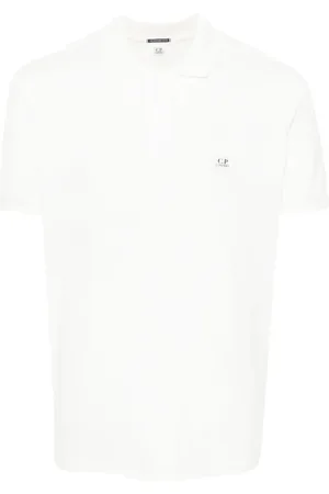 C.P. Company Top, Herre, , L, Bomuld, Logo Patch Polo Shirt