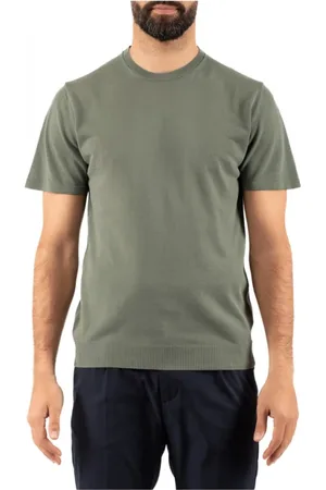 Daniele Fiesoli Top, Herre, Grøn, XL, Uld, Stilfuldt T-shirt til mænd