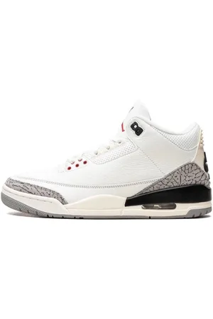 Jordan Sko, unisex, Hvid, 43 EU, Hvid Cement Genopfundet Sneakers 2023