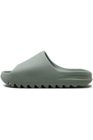 Yeezy Sko, Herre, Grøn, 43 EU, Komfort Slide Sandaler Salt