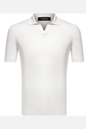 Gran Sasso Strik, Herre, Hvid, M, Hvide T-shirts og Polos