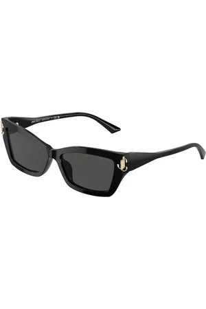 Jimmy Choo Tilbehør, unisex, Sort, 55 MM, Uld, Stilfulde solbriller