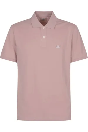C.P. Company Top, Herre, Lyserød, 2XL, Bomuld, Logo Polo Shirt