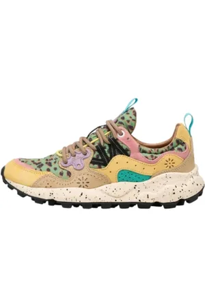 Flower Mountain Sko, Dame, Flerfarvet, 38 EU, Læder, Dyr Print Sneakers