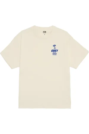 Obey Top, Herre, , XL, Bomuld, Stærke sind T-shirt med side logo